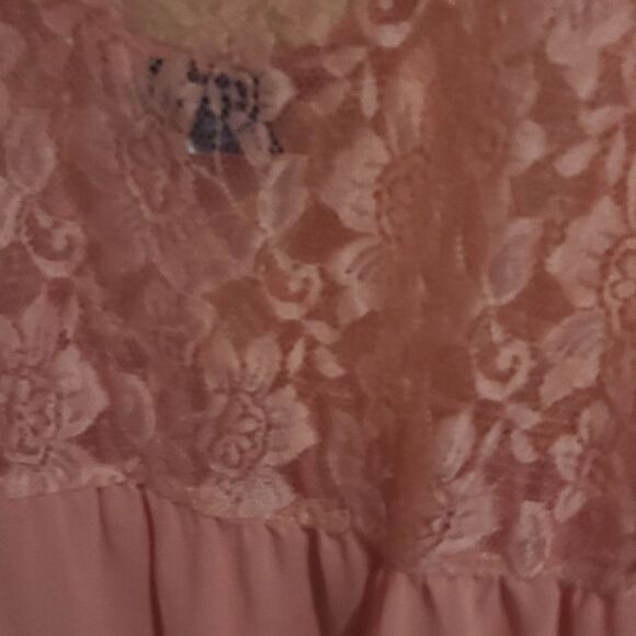 Torrid Salmon Lace Cami Cutout Back - Picture 3 of 6